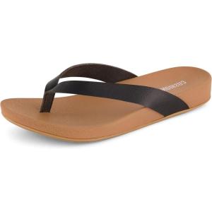 imageCUSHIONAIRE Womens Jacey thong footbed sandal Comfort FoamBlack