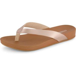 imageCUSHIONAIRE Womens Jacey thong footbed sandal Comfort FoamChampagne