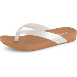 imageCUSHIONAIRE Womens Jacey thong footbed sandal Comfort FoamSilver