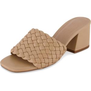 imageCUSHIONAIRE Womens Tasha woven heel sandal Memory FoamBeige