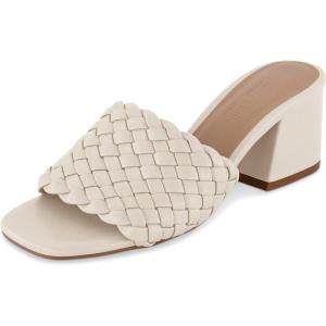 imageCUSHIONAIRE Womens Tasha woven heel sandal Memory FoamIvory