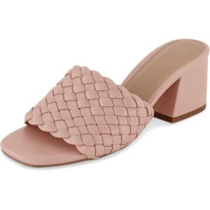 imageCUSHIONAIRE Womens Tasha woven heel sandal Memory FoamPale Blush