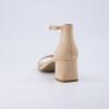 imageCUSHIONAIRE Womens Abbey one band square toe mid block heel sandal Memory Foam Wide Widths AvailableNatural Microsuede