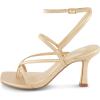 imageCUSHIONAIRE Womens Belmondo dress sandals Memory Foam Wide Widths AvailableChampagne
