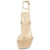 imageCUSHIONAIRE Womens Belmondo dress sandals Memory Foam Wide Widths AvailableChampagne