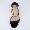 imageCUSHIONAIRE Womens Bliss one band mid block heel sandal Memory Foam Wide Widths AvailableBlack Microsuede