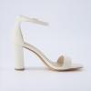 imageCUSHIONAIRE Womens Bliss one band mid block heel sandal Memory Foam Wide Widths AvailableIvory Nappa