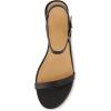 imageCUSHIONAIRE Womens Fontana one band block heel sandal Memory Foam Wide Widths AvailableBlack