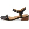 imageCUSHIONAIRE Womens Fontana one band block heel sandal Memory Foam Wide Widths AvailableBlack
