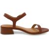 imageCUSHIONAIRE Womens Fontana one band block heel sandal Memory Foam Wide Widths AvailableCognac