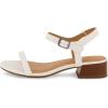 imageCUSHIONAIRE Womens Fontana one band block heel sandal Memory Foam Wide Widths AvailableWhite