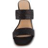 imageCUSHIONAIRE Womens Ilya woven heel sandal Memory FoamBlack