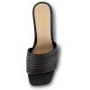 imageCUSHIONAIRE Womens Irma Strappy Block Heel Sandal Memory FoamBlack
