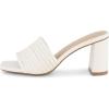 imageCUSHIONAIRE Womens Irma Strappy Block Heel Sandal Memory FoamWhite