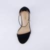imageCUSHIONAIRE Womens Kimmie one band mid block heel sandal Memory Foam Wide Widths AvailableBlack Microsuede
