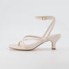 imageCUSHIONAIRE Womens Kitten heel sandal Memory Foam and Wide Widths AvailableIvory
