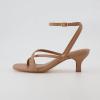 imageCUSHIONAIRE Womens Kitten heel sandal Memory Foam and Wide Widths AvailableLatte