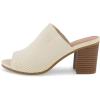 imageCUSHIONAIRE Womens Nima Knit Heel Sandal Memory Foam Wide Widths AvailableIvory Rib