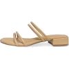 imageCUSHIONAIRE Womens Nora low block heel sandal Memory FoamBeige