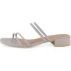 imageCUSHIONAIRE Womens Nora low block heel sandal Memory FoamPale Grey