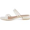 imageCUSHIONAIRE Womens Nora low block heel sandal Memory FoamWhite Iridescent