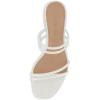imageCUSHIONAIRE Womens Nora low block heel sandal Memory FoamWhite Iridescent
