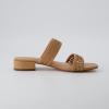 imageCUSHIONAIRE Womens Norma low block heel sandal Memory Foam and Wide Widths AvailableTan