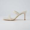 imageCUSHIONAIRE Womens Pippa braided dress sandals Memory Foam Wide Widths AvailableCream