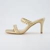 imageCUSHIONAIRE Womens Pippa braided dress sandals Memory Foam Wide Widths AvailableGold