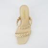 imageCUSHIONAIRE Womens Pippa braided dress sandals Memory Foam Wide Widths AvailableGold