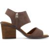 imageCUSHIONAIRE Womens Rosanna cut out sandal Memory Foam and Wide Widths AvailableBrown