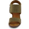 imageCUSHIONAIRE Womens Rosanna cut out sandal Memory Foam and Wide Widths AvailableKhaki