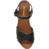 imageCUSHIONAIRE Womens Slate Faux Wood Sandal Memory Foam Insole ampamp LiteSole Technology Wide Widths AvailableBlack