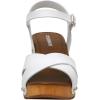 imageCUSHIONAIRE Womens Slate Faux Wood Sandal Memory Foam Insole ampamp LiteSole Technology Wide Widths AvailableWhite