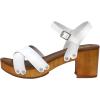 imageCUSHIONAIRE Womens Slate Faux Wood Sandal Memory Foam Insole ampamp LiteSole Technology Wide Widths AvailableWhite