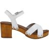 imageCUSHIONAIRE Womens Slate Faux Wood Sandal Memory Foam Insole ampamp LiteSole Technology Wide Widths AvailableWhite