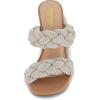 imageCUSHIONAIRE Womens Sparkle braided rhinestone dress sandal Memory Foam Wide Widths AvailableSilver