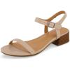 imageCUSHIONAIRE Womens Fontana one band block heel sandal Memory Foam Wide Widths AvailableSand