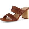 imageCUSHIONAIRE Womens Ilya woven heel sandal Memory FoamCognac