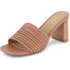 imageCUSHIONAIRE Womens Irma Strappy Block Heel Sandal Memory FoamTan