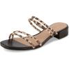imageCUSHIONAIRE Womens Nora low block heel sandal Memory FoamLeopard