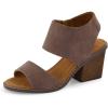 imageCUSHIONAIRE Womens Rosanna cut out sandal Memory Foam and Wide Widths AvailableBrown