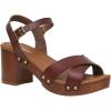 imageCUSHIONAIRE Womens Slate Faux Wood Sandal Memory Foam Insole ampamp LiteSole Technology Wide Widths AvailableWhisky