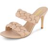 imageCUSHIONAIRE Womens Suzy braided dress sandal Memory Foam Wide Widths AvailableNude
