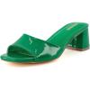 imageCUSHIONAIRE Womens Taboo one band dress sandal with Memory Foam and Wide Widths AvailableKelly Green Patent
