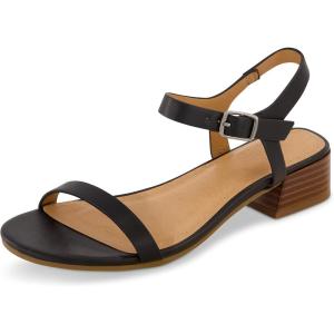imageCUSHIONAIRE Womens Fontana one band block heel sandal Memory Foam Wide Widths AvailableBlack