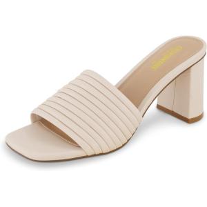 imageCUSHIONAIRE Womens Irma Strappy Block Heel Sandal Memory FoamCream