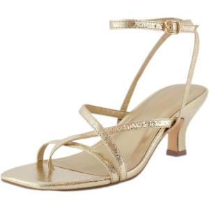 imageCUSHIONAIRE Womens Kitten heel sandal Memory Foam and Wide Widths AvailableChampagne