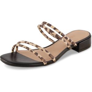 imageCUSHIONAIRE Womens Nora low block heel sandal Memory FoamLeopard