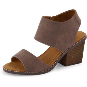 imageCUSHIONAIRE Womens Rosanna cut out sandal Memory Foam and Wide Widths AvailableBrown